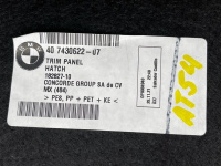 BMW / 3-Series / Обшивка крышки багажника