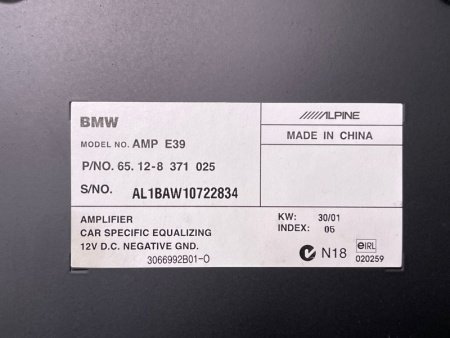 BMW / ALPINA B10 / Усилитель звука
