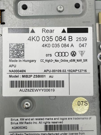 Audi / A7 / Блок управления мультимедиа