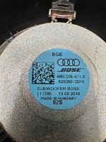 Audi / Q7 / Динамик низкочастотный