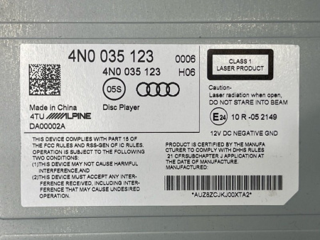 Audi / A7 / DVD проигрыватель